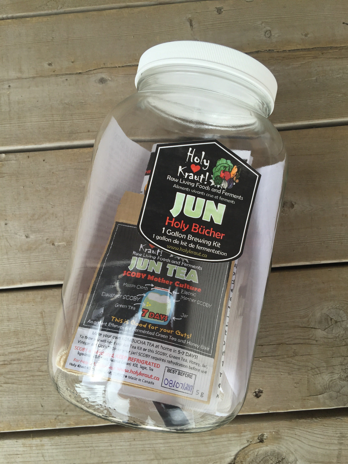 Jun Kombucha and Bottle Kit - 1 Gallon