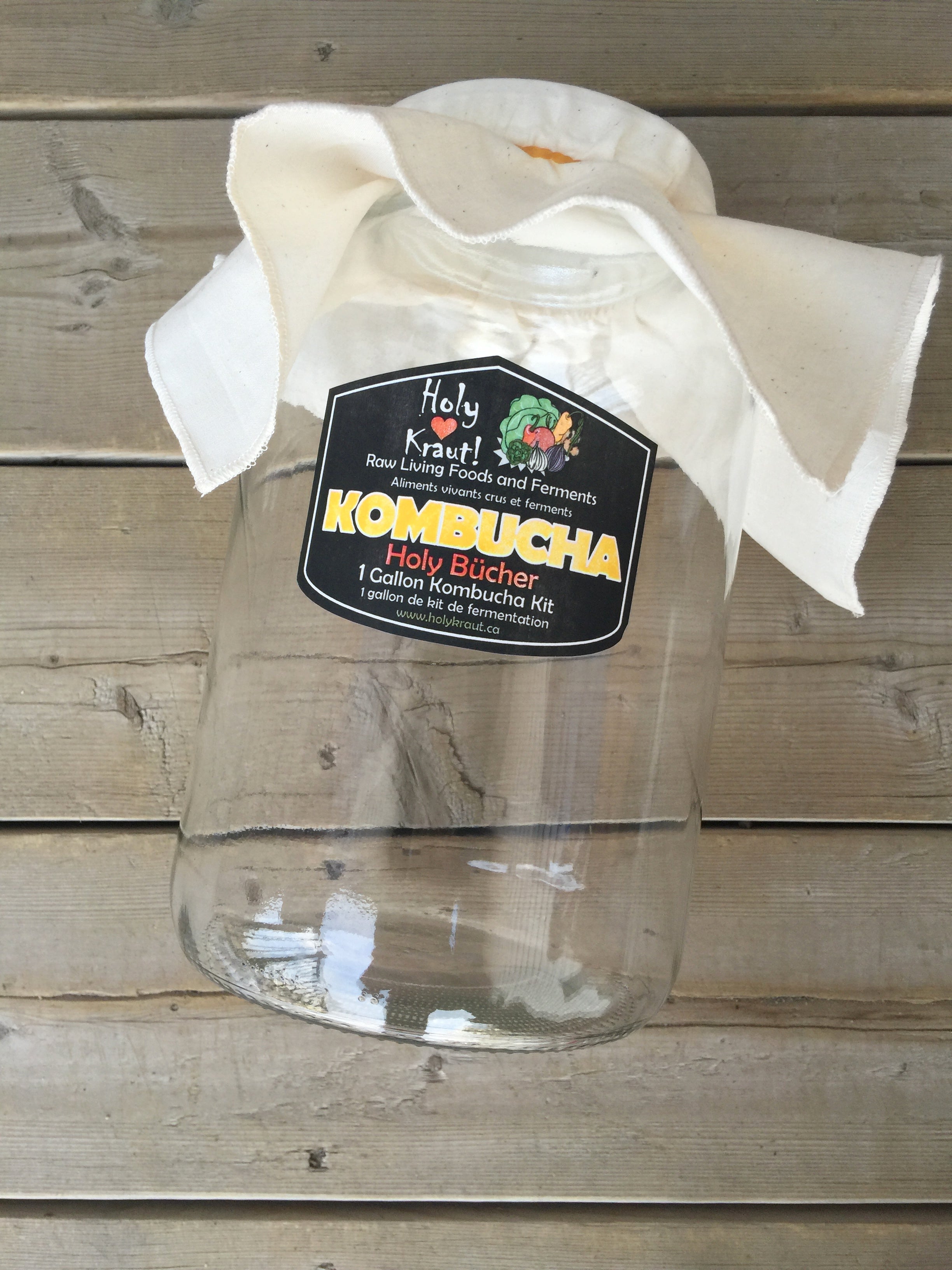 Black Kombucha and Bottle Kit - 1 Gallon